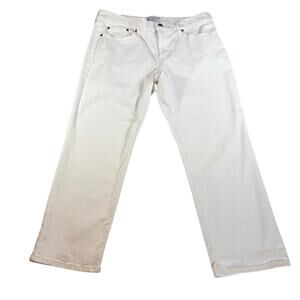 Lucky Brand womens white sweet midrise crop jeans. Size 14, 32. denim, classic